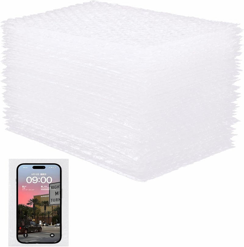 XHMAXE 6''x10'' Bubble Pouches Wrap, 25Pcs Clear Bubble Out Bags Protective Shockproof Foam Bags, Double Walled Cushioning Bags for Storage, Moving, Shipping and Packing Supplies for Dishes Glasses Plates - Image 1